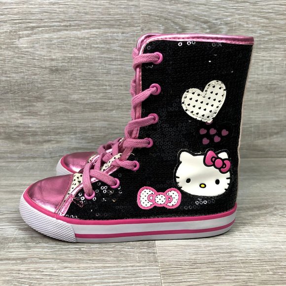 Girls Sanrio Hello Kitty Hi-Tops - Size 10M - Picture 5 of 8